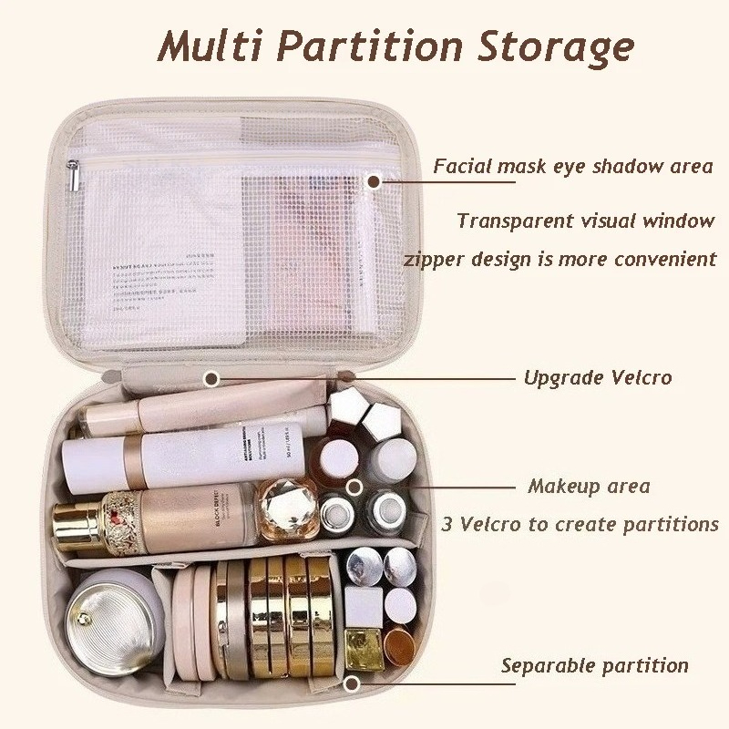 PU Leather Double Layer Makeup - Luxury Skincare And Makeup Brands recension och pris